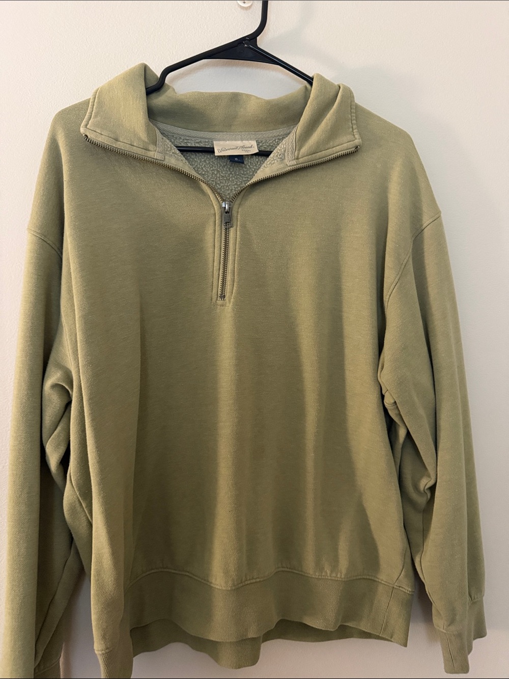 Universal Thread Olive Green Half-Zip Sweater